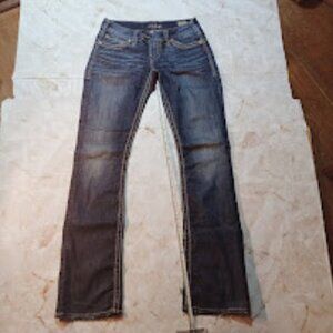 womens Silvertab dark denim super low rise jeans size 26